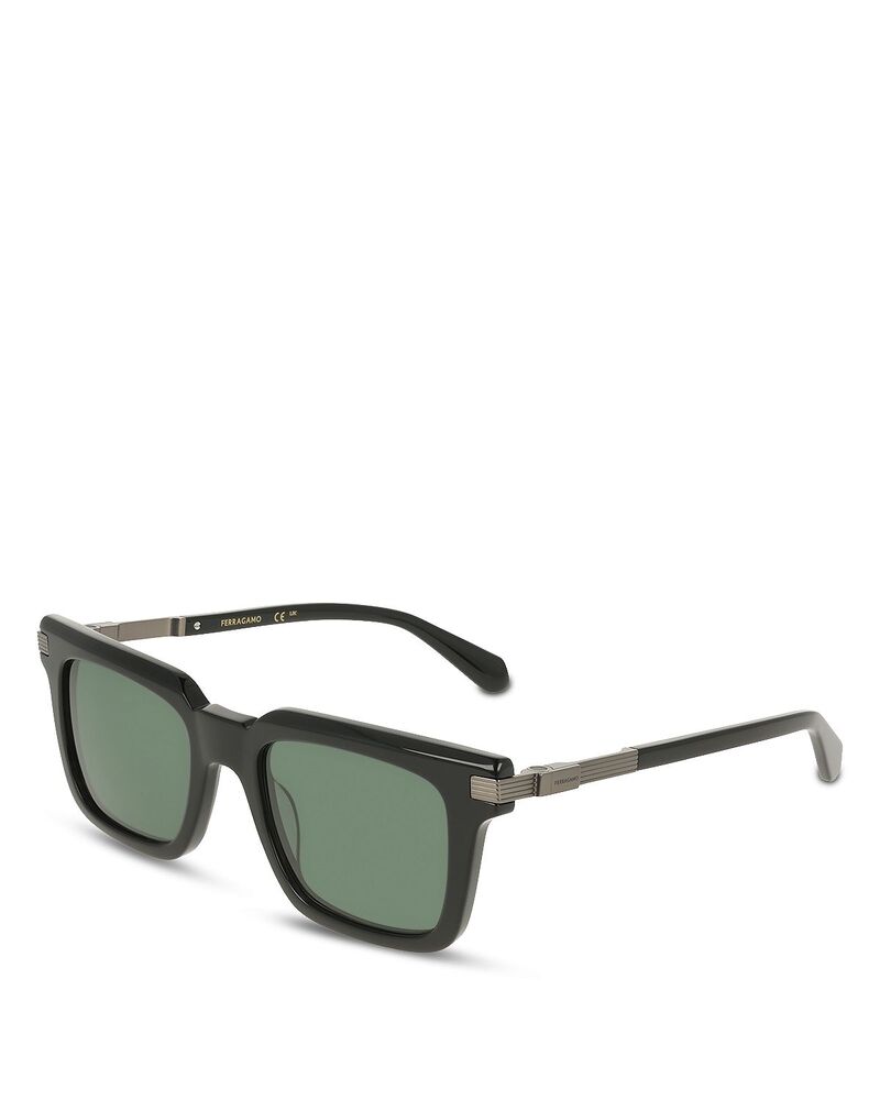 フェラガモ レディース 付属物 サングラス・アイウェア FERRAGAMO Prisma Square Sunglasses 53粍 Black 黒いこと