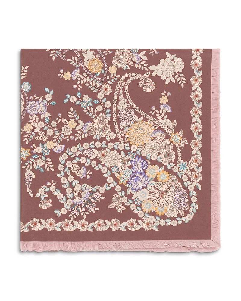 ジェラルド・ダレル レディース アクセサリー マフラー・ストール・スカーフラワー柄 プリント シルク フラワー Gerardarel Diane Floral Print Silk Scarf Pink ピンク