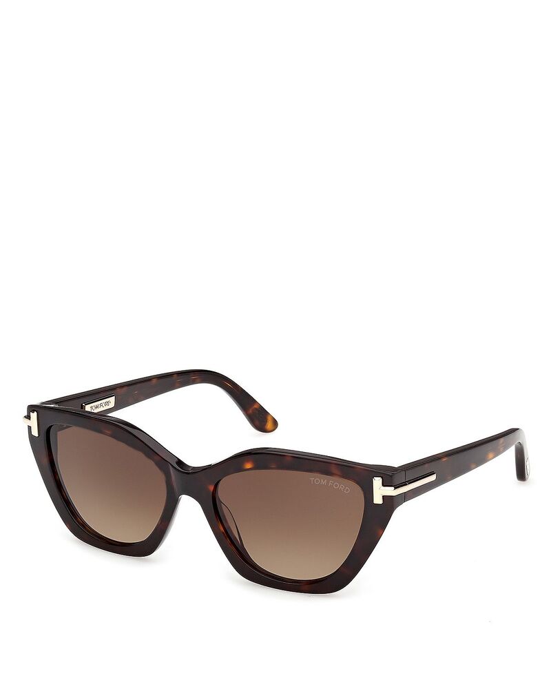 トム・ジェラルド・r・フォード レディース 付属物 サングラス・アイウェア Tom Ford Butterfly Sunglasses 55粍 havana/gradient brown 赤銅色