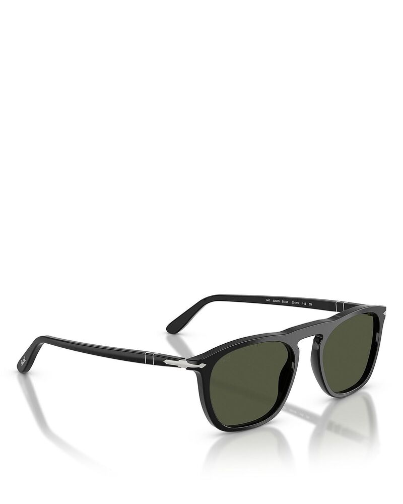 ペルソル レディース 付属物 サングラス・アイウェア Persol Gae Square Sunglasses 55粍 Black 黒いこと