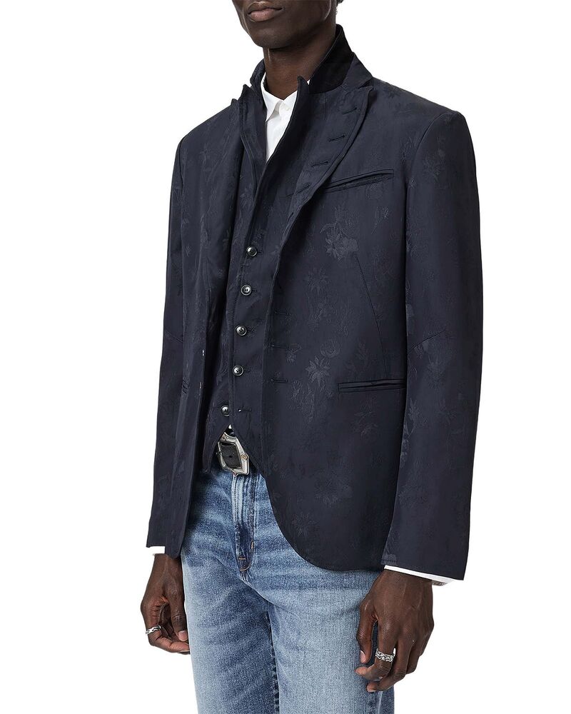 ジョンバルベイトス メンズ アウター 上衣・上衣 John Varvatos Woodward Jacket Deep Blue 青み