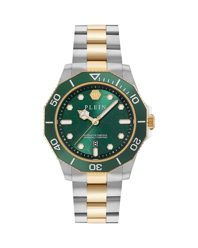 フィリップ飾り気の無い レディース 佩び物 ウォッチ PHILIPPLEIN Aquastorm Watch 44粍 Two Tone