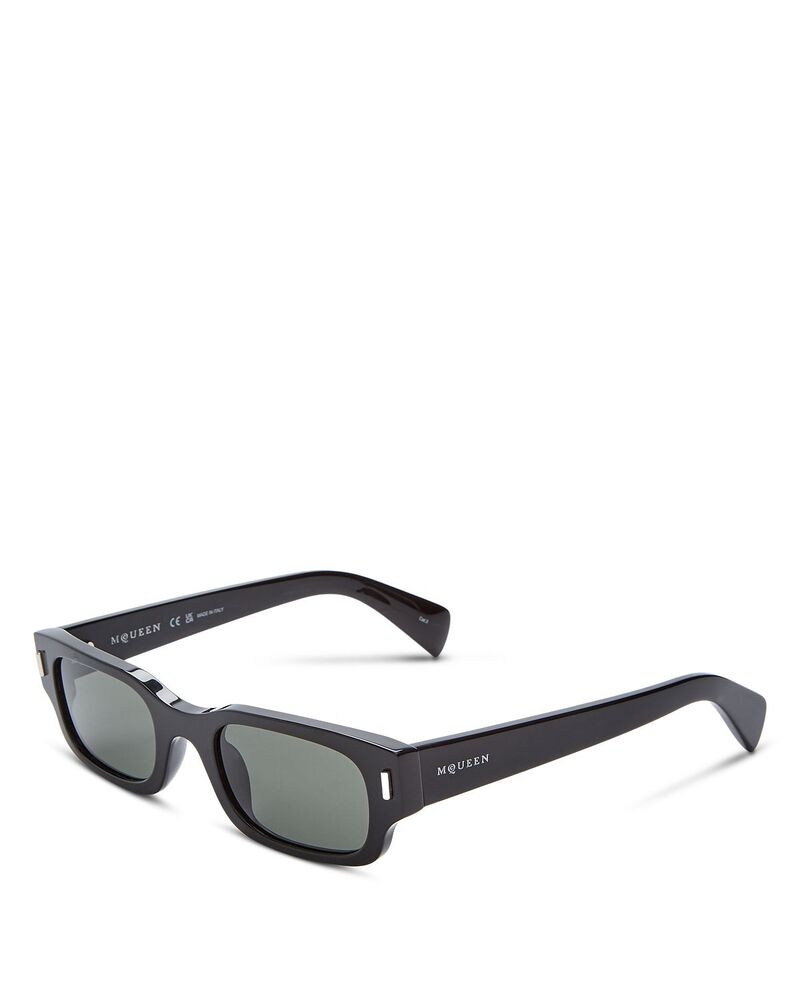 マックイーン レディース 付属物 サングラス・アイウェア McQueen Rectangular Sunglasses 50粍 Black 黒いこと