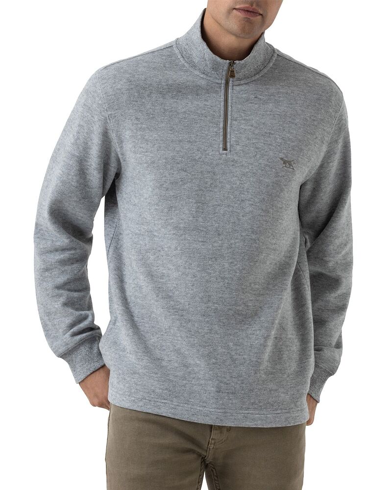 ロッドアンドグン メンズ アウター ニット・セーター ハーフジップ Rodd \u0026 Gunn Alton Ave Quarter Zip Sweater Fog