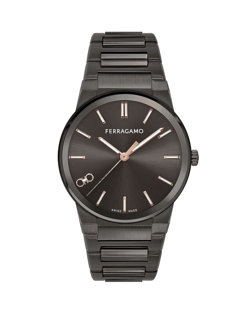 フェラガモ メンズ アクセサリー 腕時計 FERRAGAMO Infinity Sapphire Watch 41mm Black ブラック