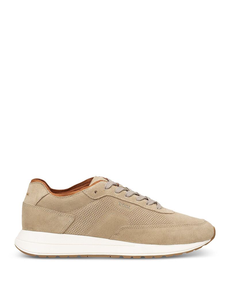ボス メンズ シューズ スニーカー BOSS Men's Vinston Running Sneakers Medium Beige ベージュ