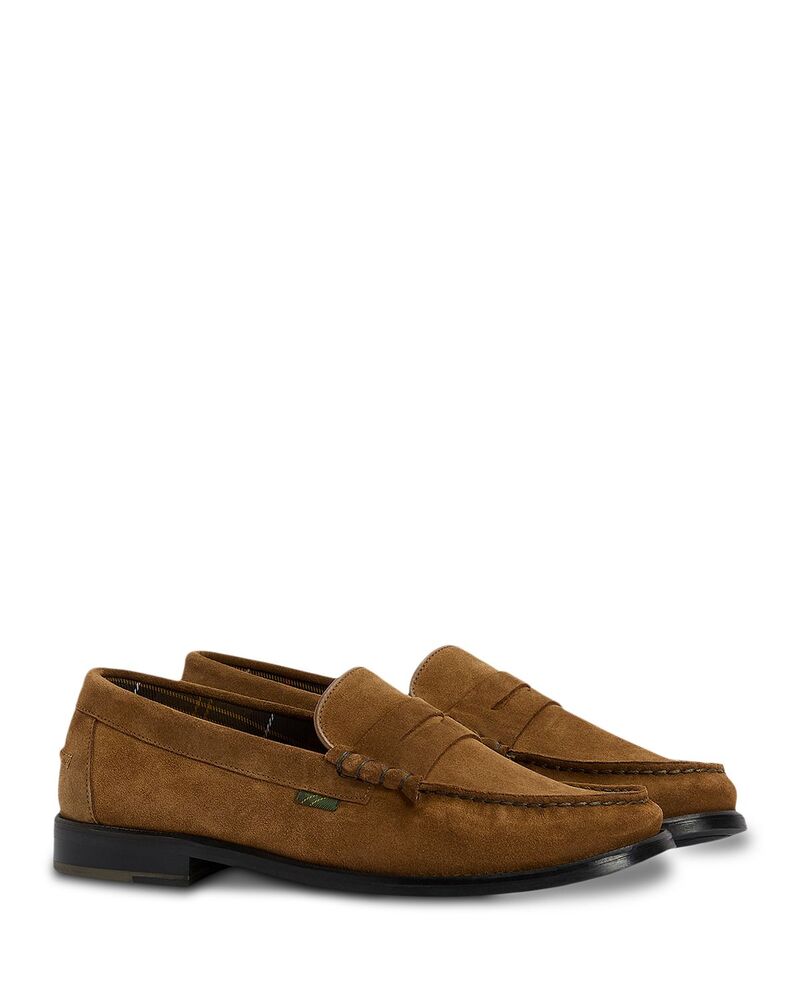 バブアー メンズ シューズ スリッポン・ローファー Barbour Men's Linford Loafers Brown Suede ブラウン
