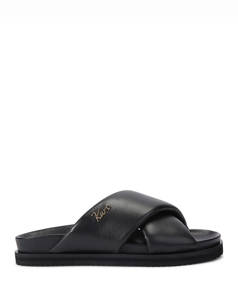 カートジェイガーロンドン メンズ シューズ サンダル KURT GEIGER LONDON Men\u0027s Baron Pumped Slide Sandals Black 黒いこと