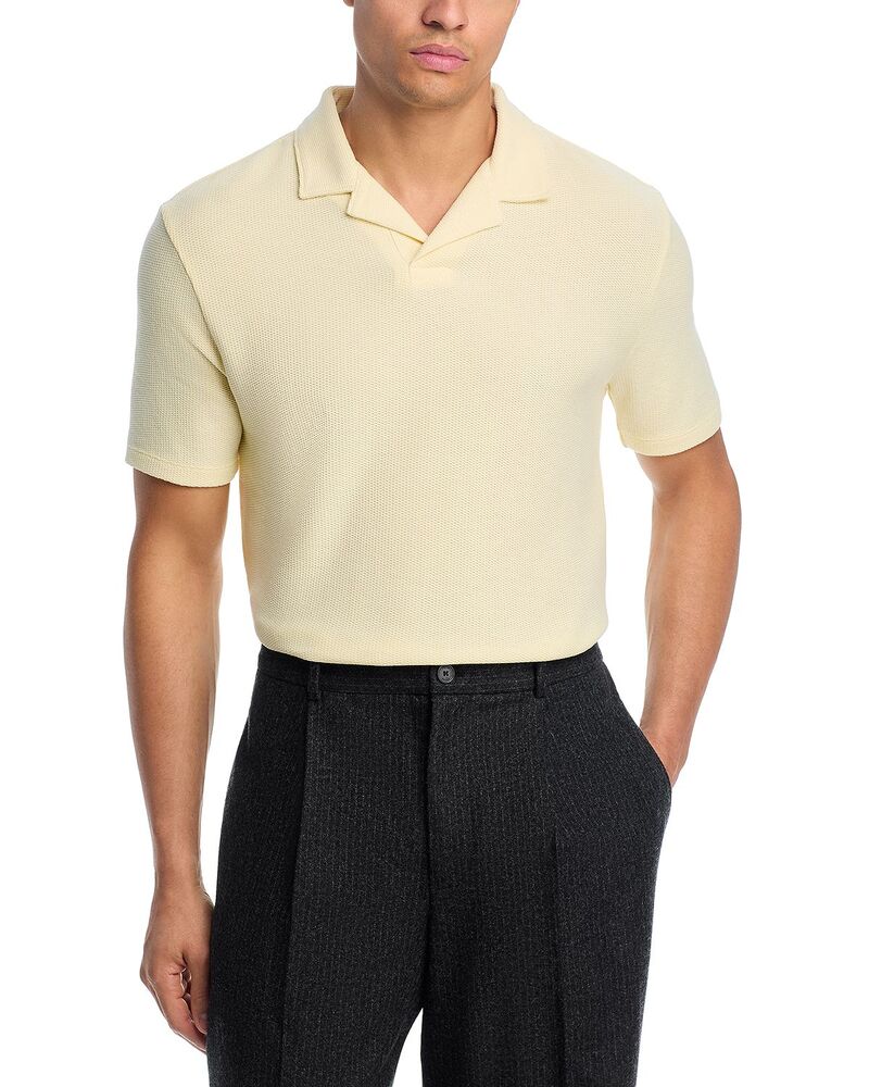 ヴィンス メンズ トップス シャツ Vince Macro Honeycomb Cabana Johnny Collar Shirt - Exclusive Sun Glow