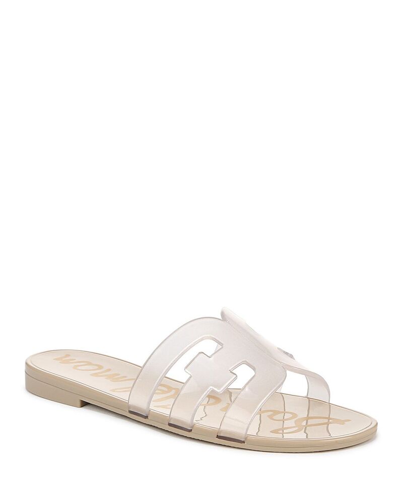 サムエデルマン レディース シューズ サンダル Sam Edelman Women\u0027s Bay Jelly Slide Sandals Clear/Sand 真砂