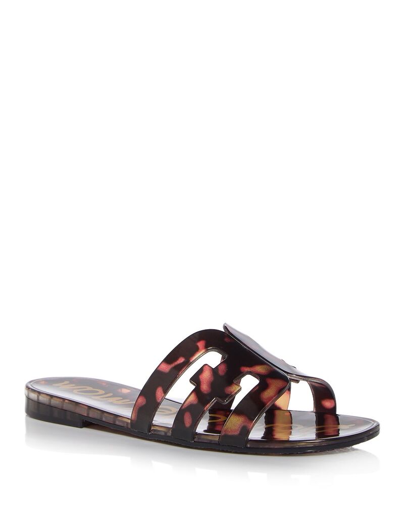 サムエデルマン レディース シューズ サンダル Sam Edelman Women\u0027s Bay Jelly Slide Sandals Tortoise
