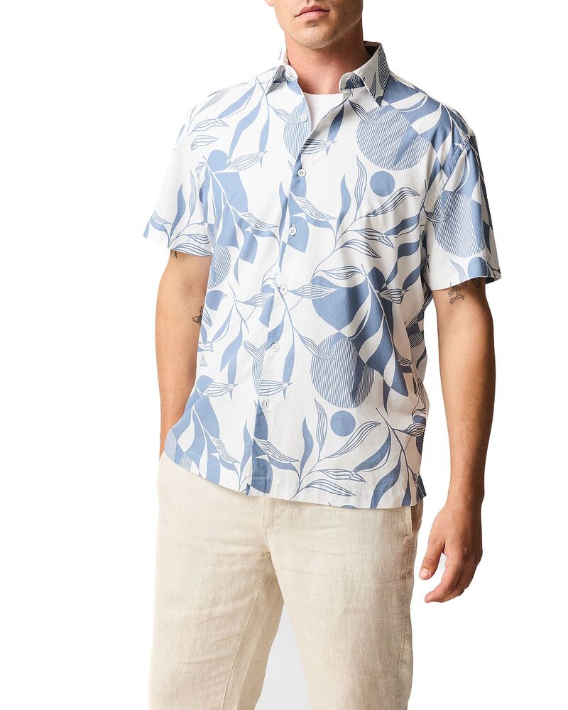 ロッドアンドグン メンズ トップス シャツ プリント Rodd & Gunn Rodd & Gun Carrington Printed Stonewashirt Stonewash
