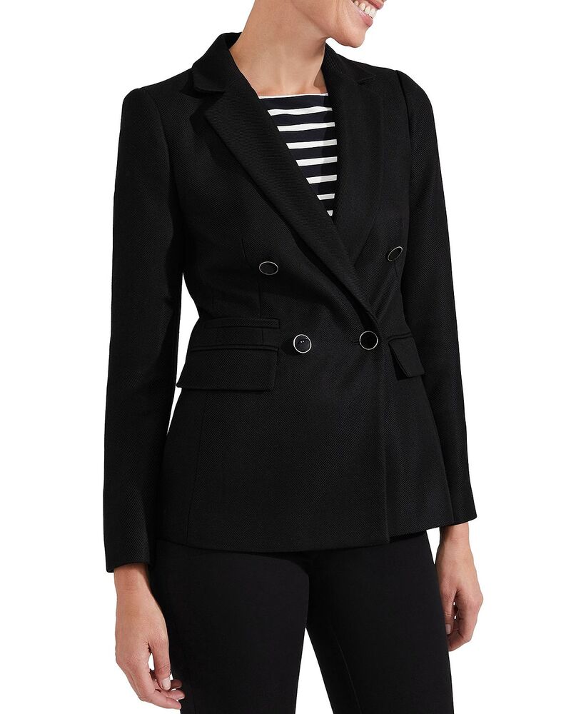 ホッブスロンドン レディース アウター ジャケット・ブルゾン HOBBS LONDON Marley Double Breasted Jacket Black ブラック