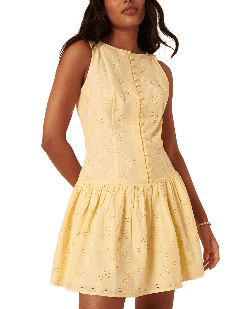ノーバディーズ チャイルド レディース トップス ワンピース ミニ Nobody's Child Claudia Mini Dress Yellow イエロー｜ReVida 店