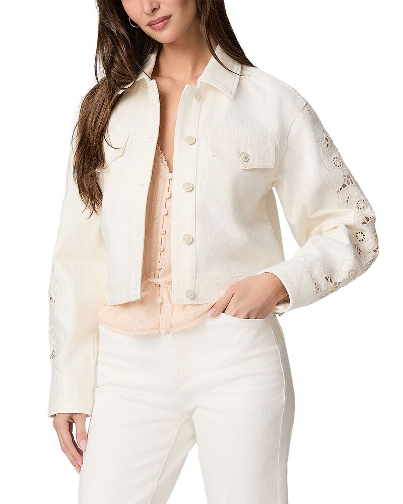 ペイジ レディース アウター ジャケット・ブルゾン PAIGE The Michele Jacketonal Ecru Embroidered エクリュ