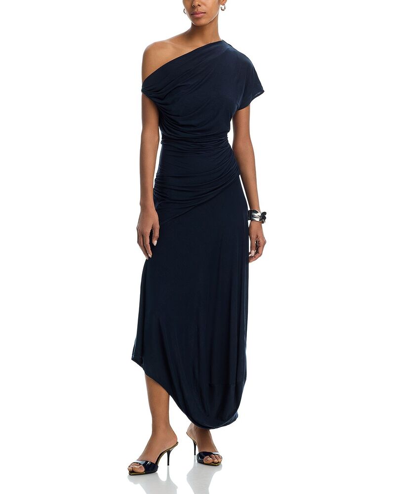 エーエルシー レディース トップス ワンピース A.L.C. Halle One Shoulder Dress Night Blue ブルー