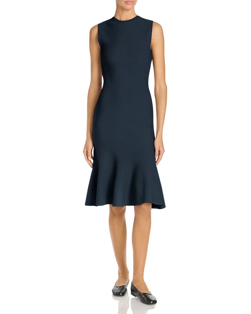 ステラマッカートニー レディース トップス ワンピース ノースリーブ Stella McCartney Sleeveless Peplum Dress Navy ネイビー｜ReVida 店