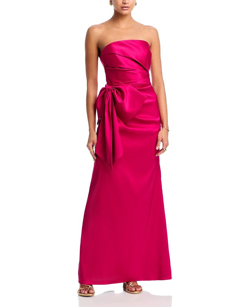 アクア レディース トップス ワンピーストラップレス AQUA Mikado Strapless Dress - Exclusive Cherry 43,080円