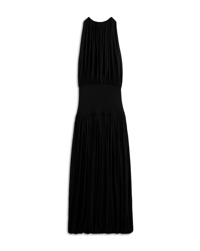 トーテム レディース トップス ワンピース TOTEME Soft Gatheredress Black ブラック|ReVida 店
