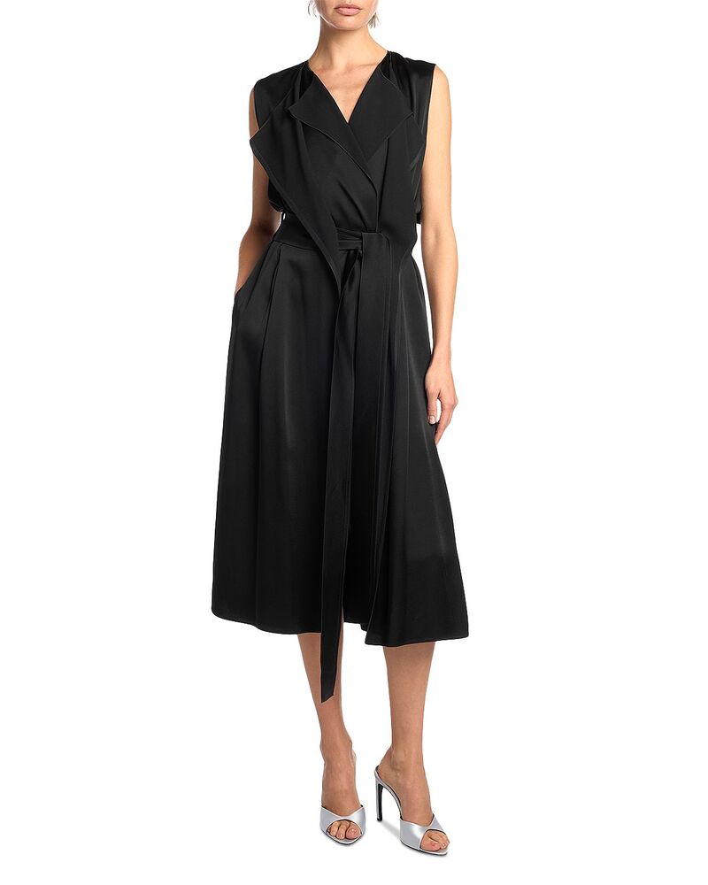 ヴィクトリア ベッカム レディース トップス ワンピース ミディ Victoria Beckham Sybil Midi Dress Black ブラック｜ReVida 店