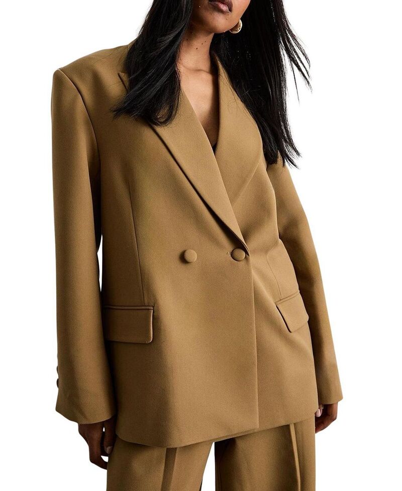 御召しもの住みか レディース アウター 上衣・上衣 スポーツジャケット Warehouse The Premium Oversized Tailored Blazer Beige ベージュ