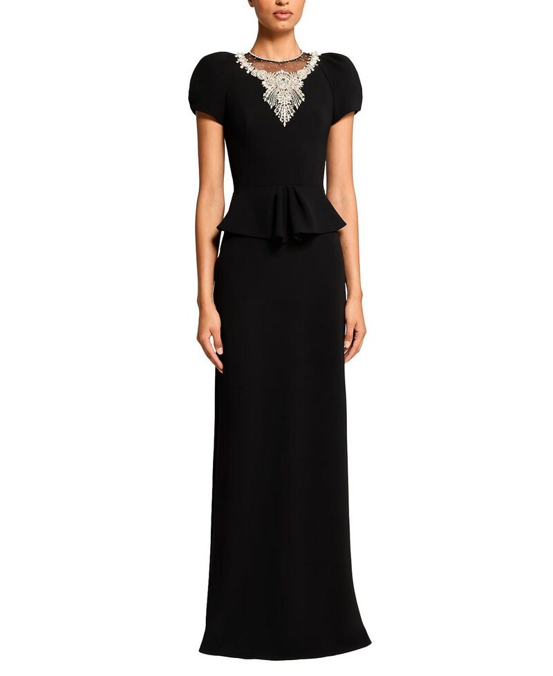 ジェニー・パッカム レディース トップス ワンピース マキシ Jenny Packham Nocturne Maxi Dress Liquorice|ReVida 店