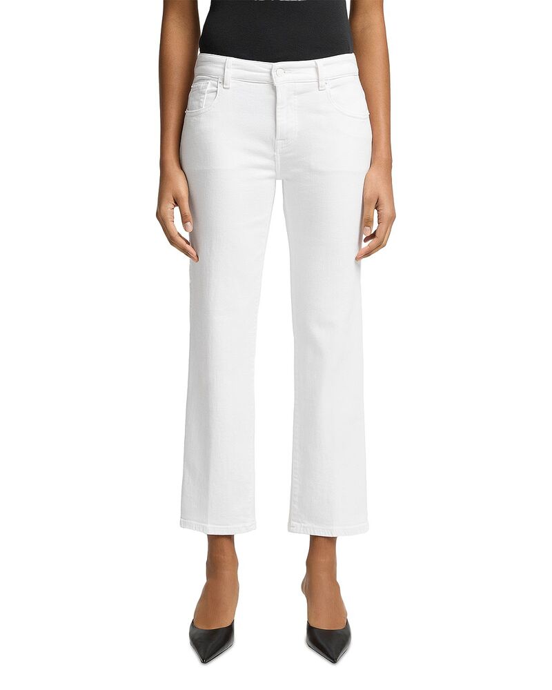 セブンフォーオールマンカインド レディース ボトムス デニムパンツ アンクル ジーンズ 7 For All Mankind Calie Mid Rise Straight Ankle Jeans in Soleil｜ReVida 店
