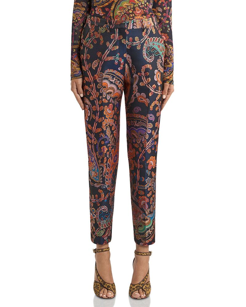 エトロ レディース ボトムス カジュアルパンツ Etro Bristol Trousers Multi/Blue ブルー