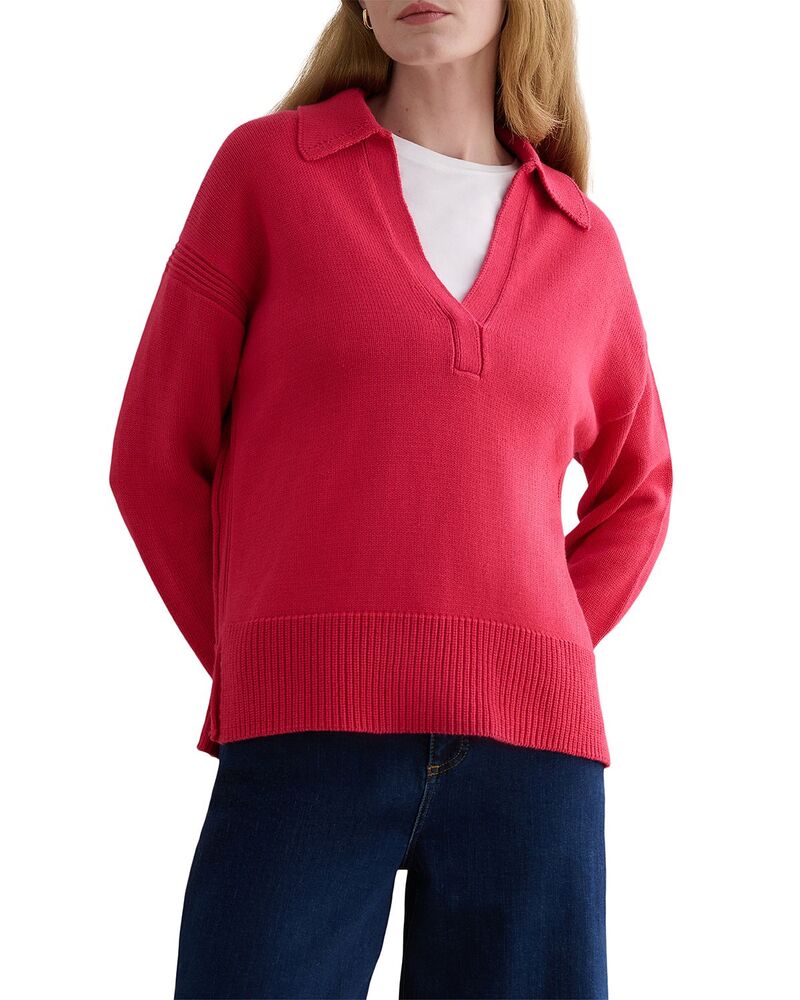 ホッブスロンドン レディース アウター ニット・セーター ポロシャツ HOBBS LONDON Jamie Polo Sweater Soft Berry