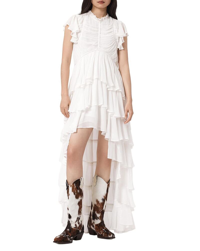 オールセインツ レディース トップス ワンピース ALLSAINTShaela Dress Optic White ホワイト