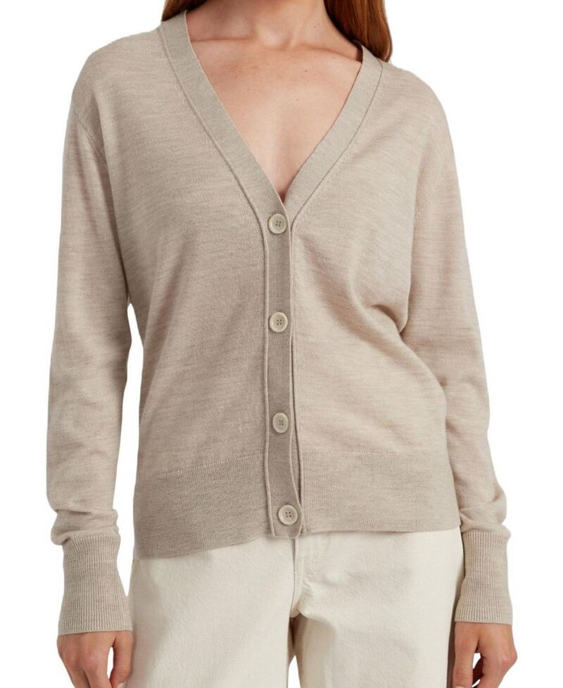 チンティアンドパーカー レディース アウター ジレー Chinti \u0026 Parker Women\u0027s Pure Merino Cardigan Oatmeal オートミール