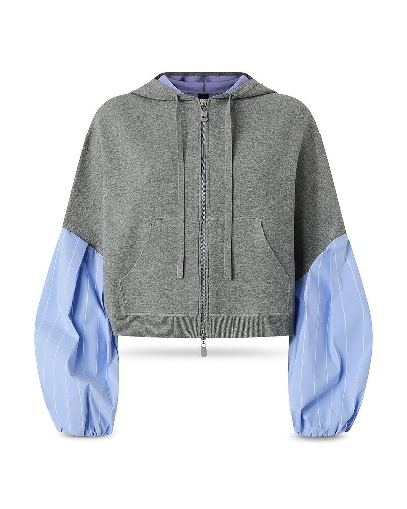 ピンコ レディース アウター パーカー・スウェット PINKO Blizzard Mixed Media Hoodie3