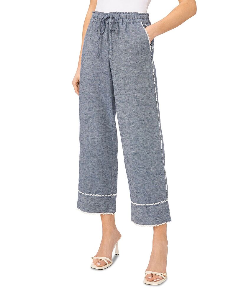 セセ レディース ボトムス カジュアルパンツ クロップド CeCe Pull On Cropped Pants Med Indigo インディゴ