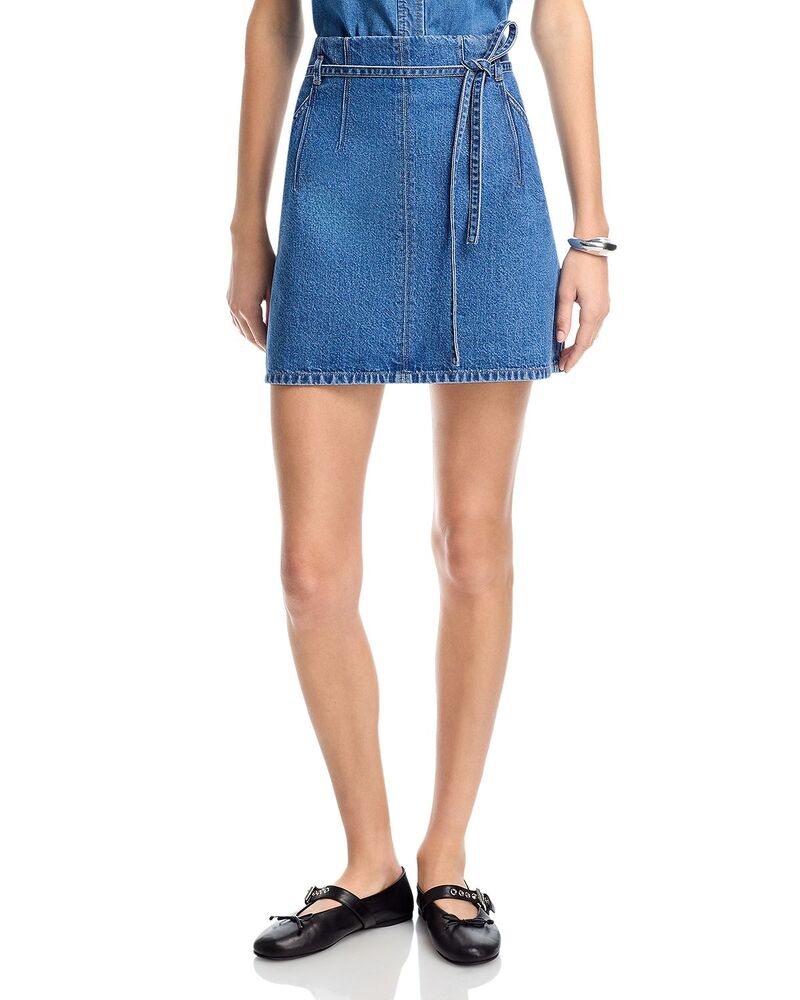 タニアテイラー レディース ボトムスカート Tanya Taylor Annika Skirt Medium Indigo Blue インディゴ