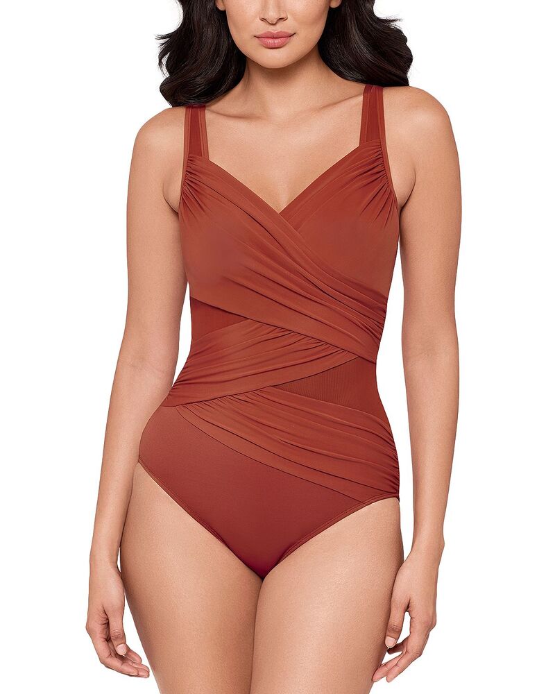 ミラクルスーツ レディース 水着 上下セット Miraclesuit Network 18 Maderone Piece Swimsuiterra