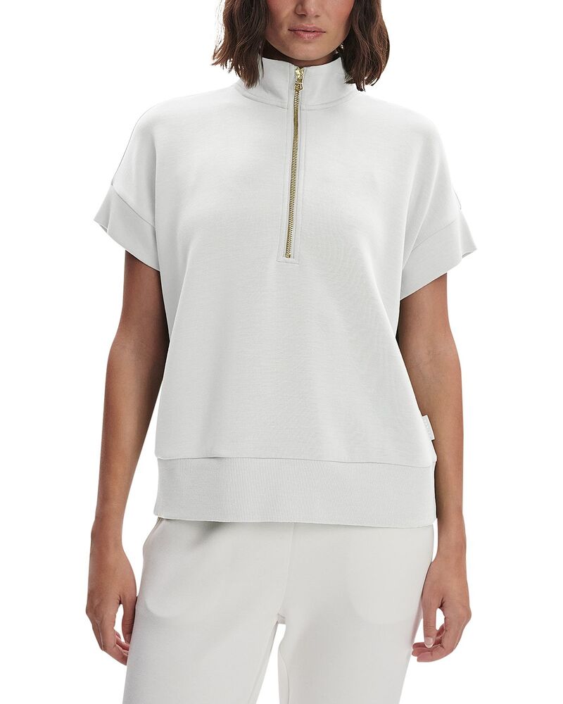 バーレイ レディース アウター パーカー・スウェット シャツ Varley Ritchie Short Sleeve Sweatshirt White ホワイト