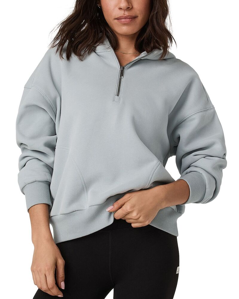ビュオーリ レディース アウター パーカー・スウェット ハーフジップ Vuori Restorelaxed Half Zip Hoodie Blue Haze ブルー