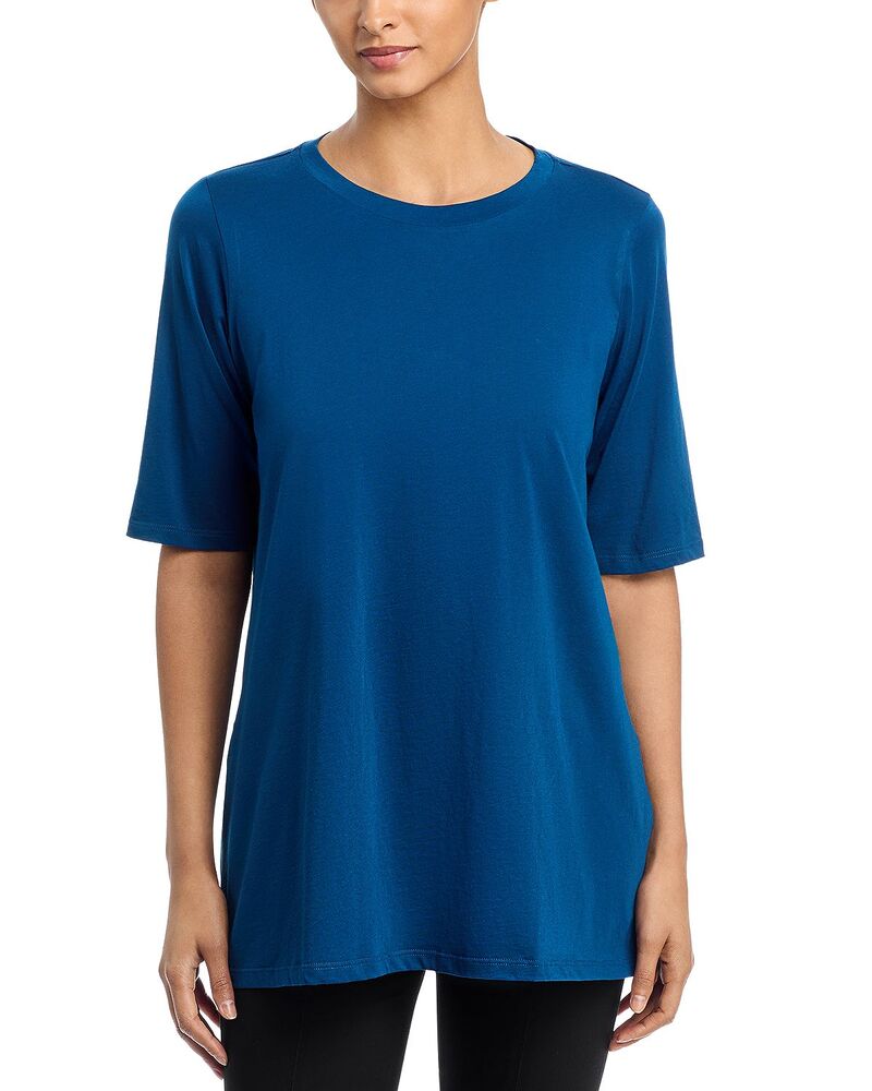 エイリーンフィッシャー レディース トップス シャツ クルーネック Eileen Fisher Crewneck Elbow Sleeveasy Tunic Atlantic 15,251円