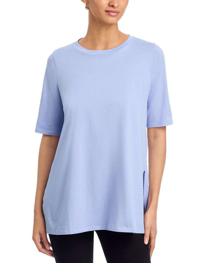 エイリーンフィッシャー レディース トップス シャツ クルーネック Eileen Fisher Crewneck Elbow Sleeveasy Tunic Myrtle