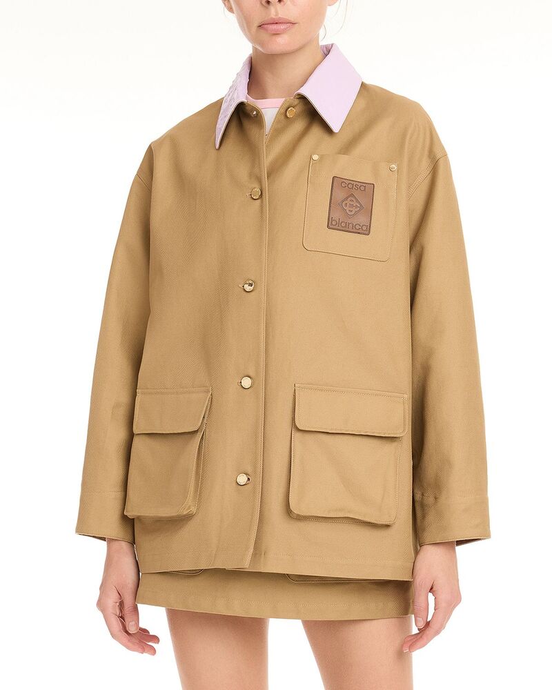 カサブランカ レディース アウター 上衣・上衣 Casablanca Pocket Jacket Beige ベージュ