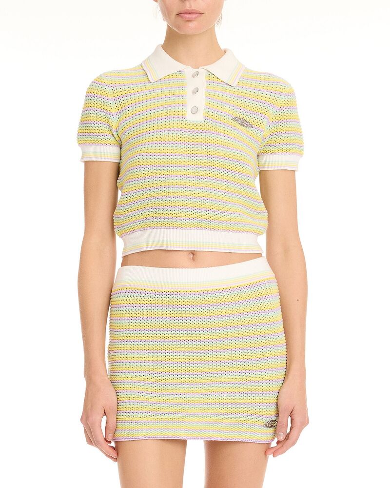 カサブランカ レディース トップス スポーツシャツ ティーシャツ Casablanca Bourgeoistripe Polo Tee Multi マルチ色合い