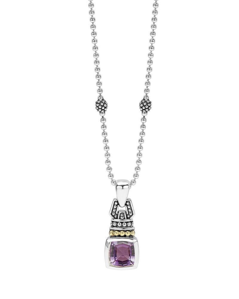 ラゴス レディース アクセサリー ネックレス・チョーカー・ペンダントトップ レース LAGOS 18K Gold and Sterling Silverittenhouse Necklace with Amethyst 16\