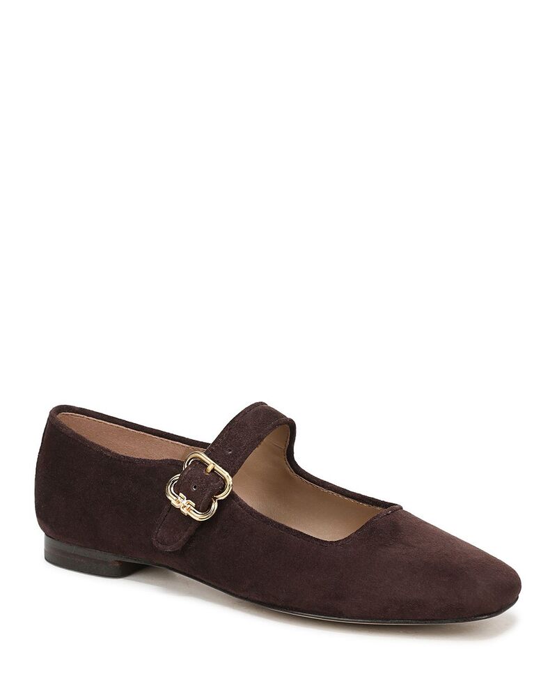 サムエデルマン レディース シューズ パンプス Sam Edelman Women's Michaela Buckled Flats Cafe Noir｜ReVida 店