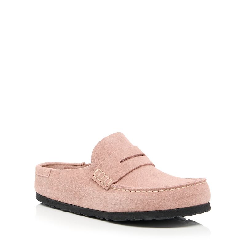 ビルケンシュトック レディース シューズ パンプス 置き目毛革 Birkenstock Women\u0027s Naples Loafer Flats Pink Clay サクラ色