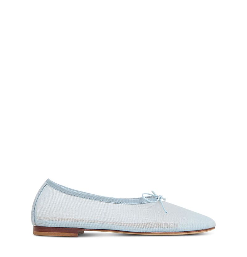 マンサーガブリエル レディース シューズ パンプス メッシュ Mansur Gavriel Women\u0027s Dreamesh Ballerina Flats Baby Blue 青色