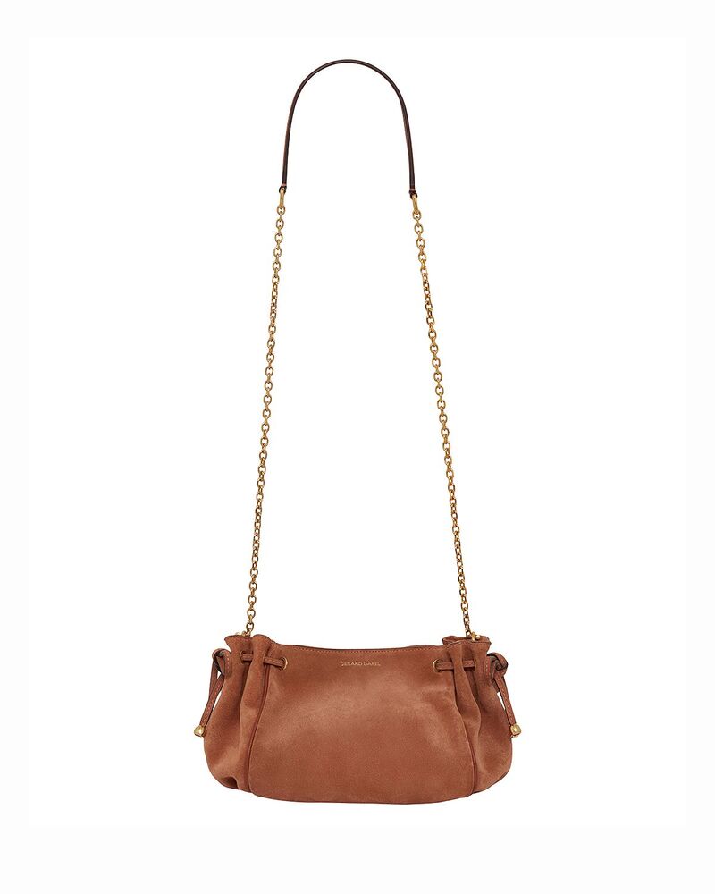 ジェラルド・ダレル レディース 御徒面子 ミニ スエードクロス Gerardarele Mini 24 Suede Crossbody Tan タン