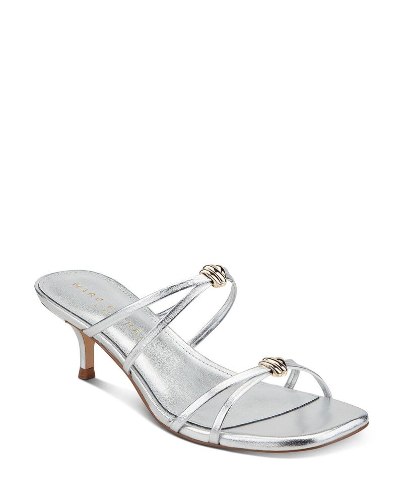 マーク・フィッシャー レディース シューズ サンダル Marc Fisher LTD. Women's Baizel Slip On Square Toe Dressandalsilver 040 シルバー