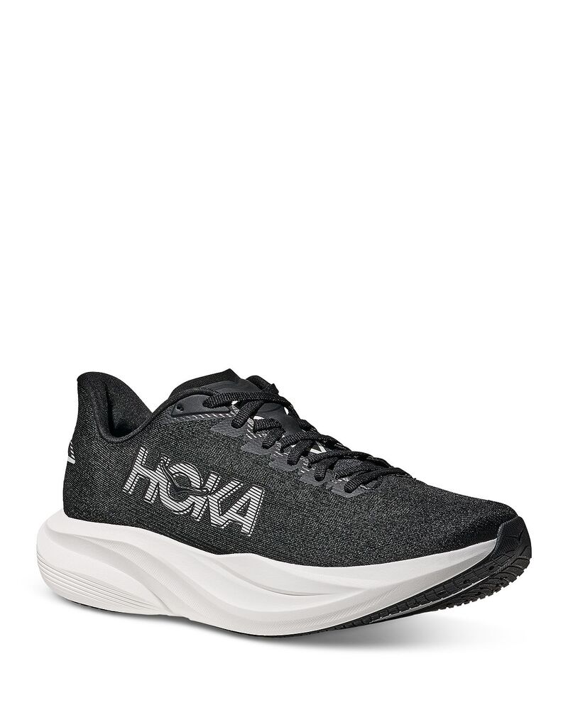 ホカオネオネ レディース シューズ スニーカー HOKA Women\'s Mach 7 Running Sneakers Black/White ホワイト|ReVida 店