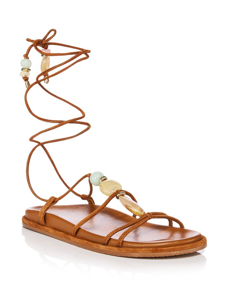 スチュアート ワイツマン レディース シューズ サンダル Stuart Weitzman Women's Majorca Strappy Sandals Boho Tan タン｜ReVida 店