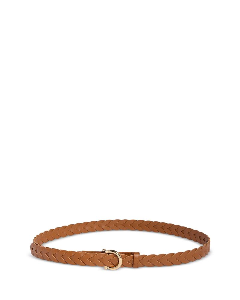 フェラガモ レディース アクセサリー ベルト レザー FERRAGAMO Women's Gancini Fixed Leather Belt Naturale R